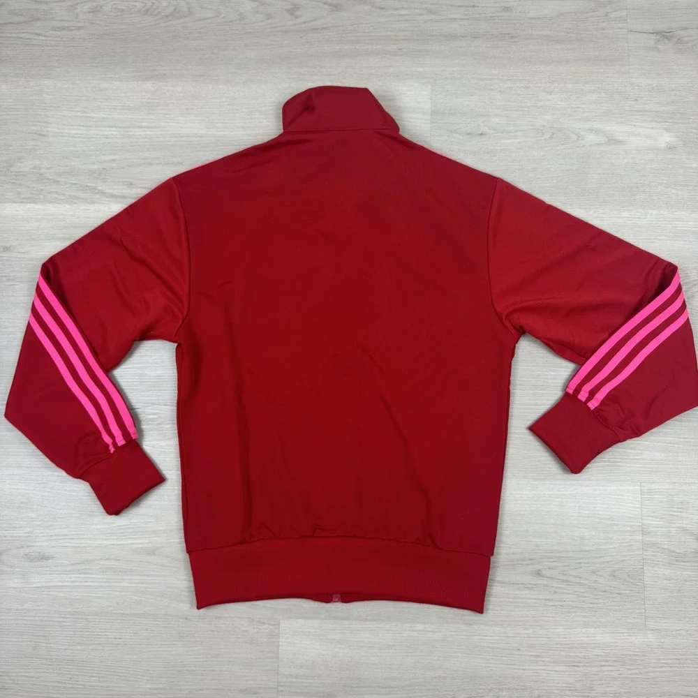 adidas Originals Firebird Loose Track Jacket Womens XXS Red Pink JW3665